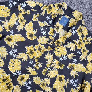 Barba Napoli Dandy Life Floral Shirt Mens‎ 40 15.75 Black Yellow Made in Italy